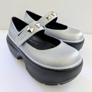Crocs Platform Metallic Mary Janes